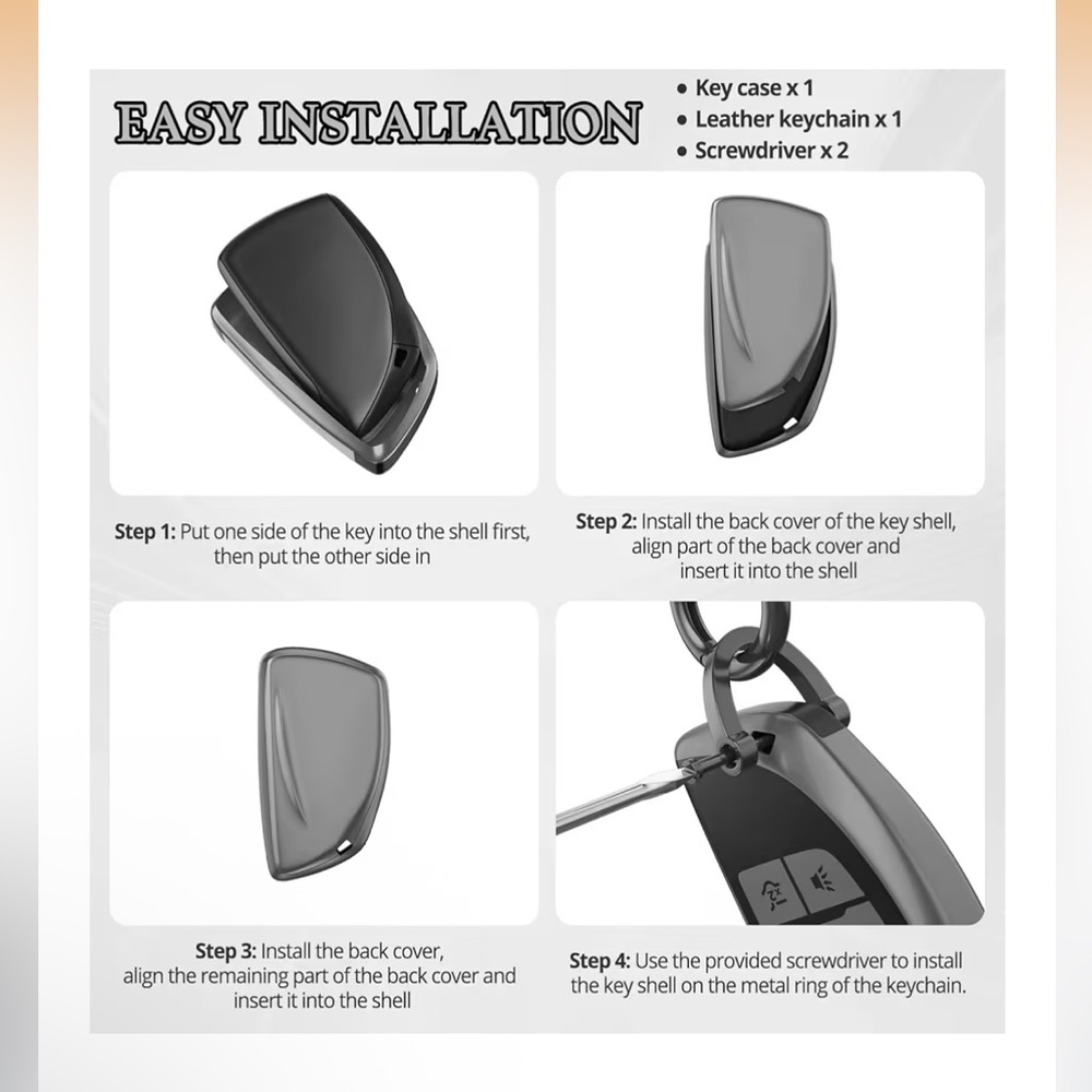 Chevy - Car Key Fob with Keychain - Picture 2 of 3